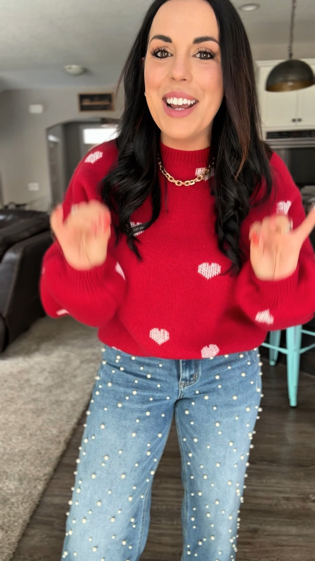 BBL Jeans with Pearl Detail😍 Petite Friendly