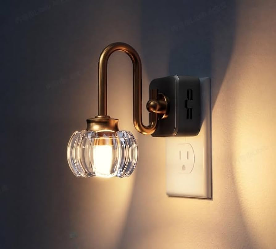 L LOHAS LED Night Lights Plug into Wall, 3000K Soft White LED, Floral Night Lights with Dusk to D... | Amazon (US)