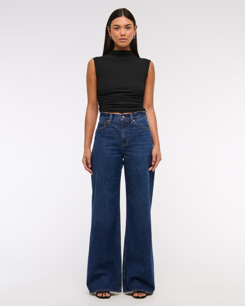 High Rise Wide Leg Jean | Abercrombie & Fitch (US)
