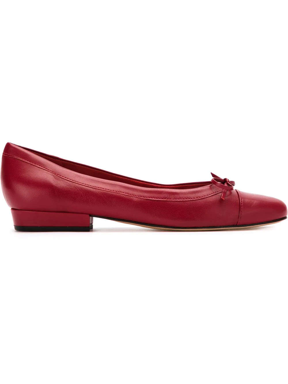Sarah Chofakian leather ballerinas - Red | Farfetch Global