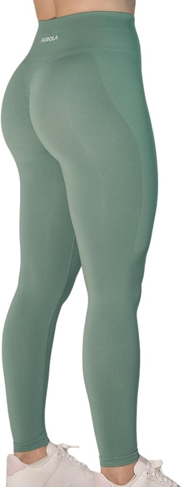 AUROLA Workout Leggings for Women Seamless Scrunch Tights Tummy Control Gym Fitness Girl Sport Ac... | Amazon (US)