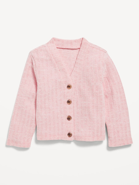 Cropped Button-Front Cardigan Sweater for Toddler Girls | Old Navy (US)