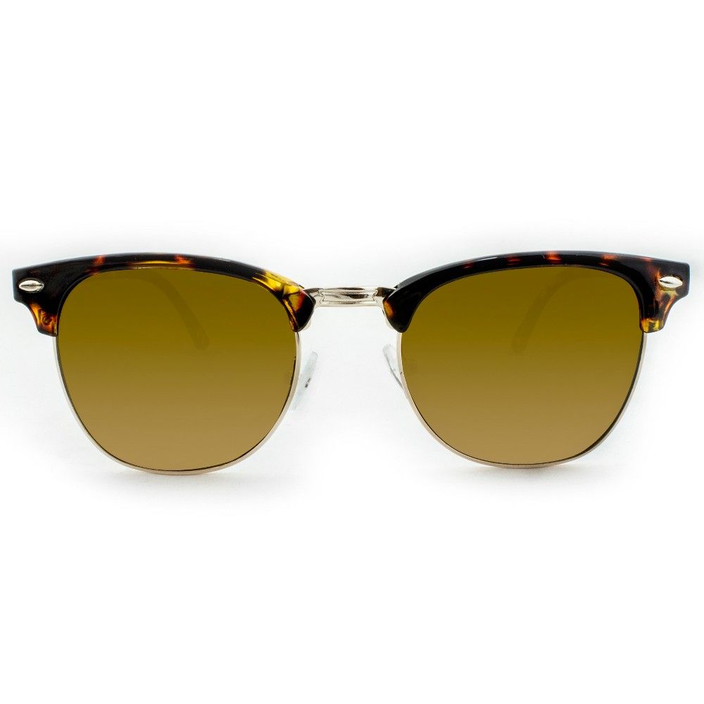 Women's Clubmaster Sunglasses - A New Day Brown, Size: Small | Target