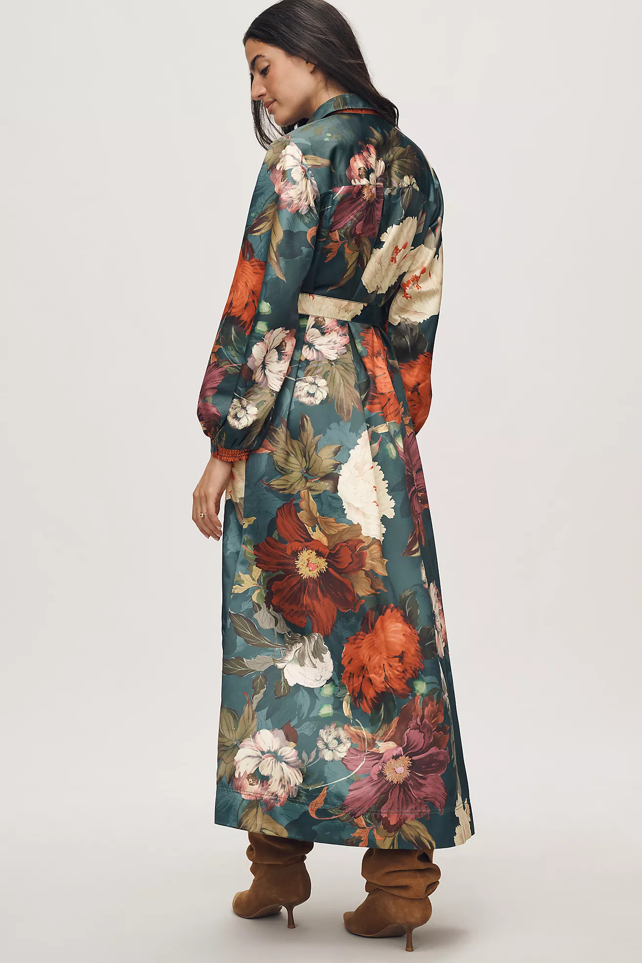 The Mona Silky Maxi Shirt Dress by Maeve | Anthropologie (US)