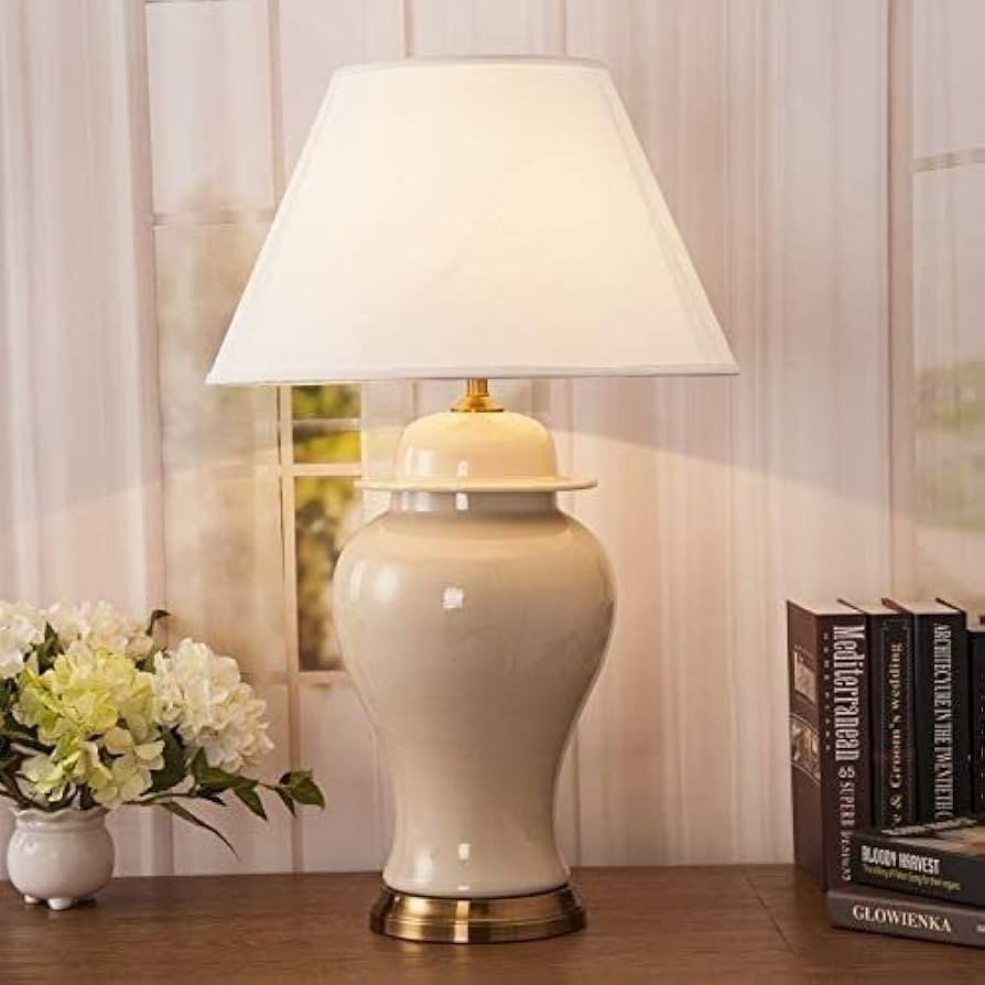Table Lamps Modern Table Lamp Ceramic Table Lamp Minimalist Ceramic Table Lamp Bedroom Bedside De... | Amazon (US)