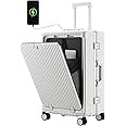 Versatile Aluminum Frame Carry-On Luggage with USB Charging Port, Front Compartment, TSA Lock, Ai... | Amazon (US)