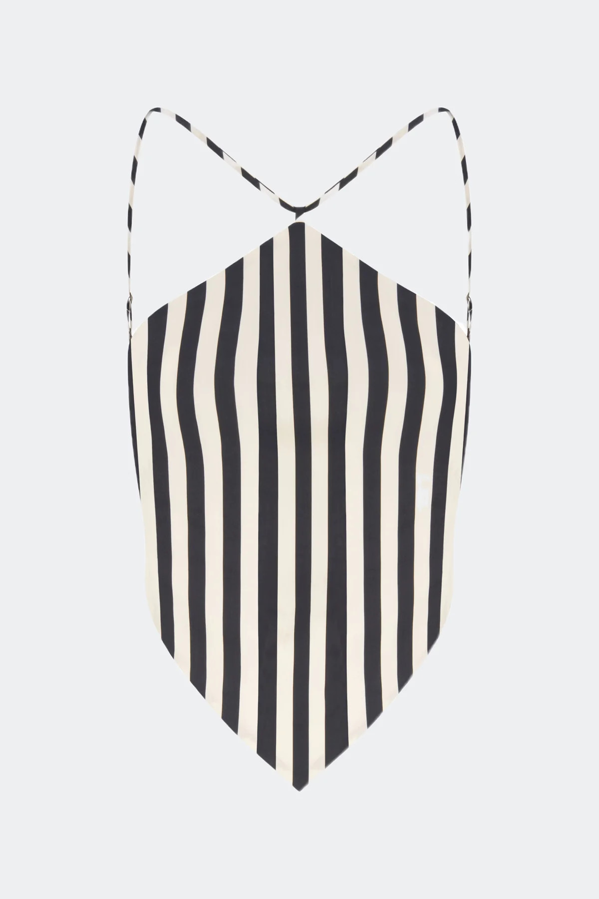 Kit Poplin Tie Top in Black/White Stripe | SIMONMILLER | Simon Miller