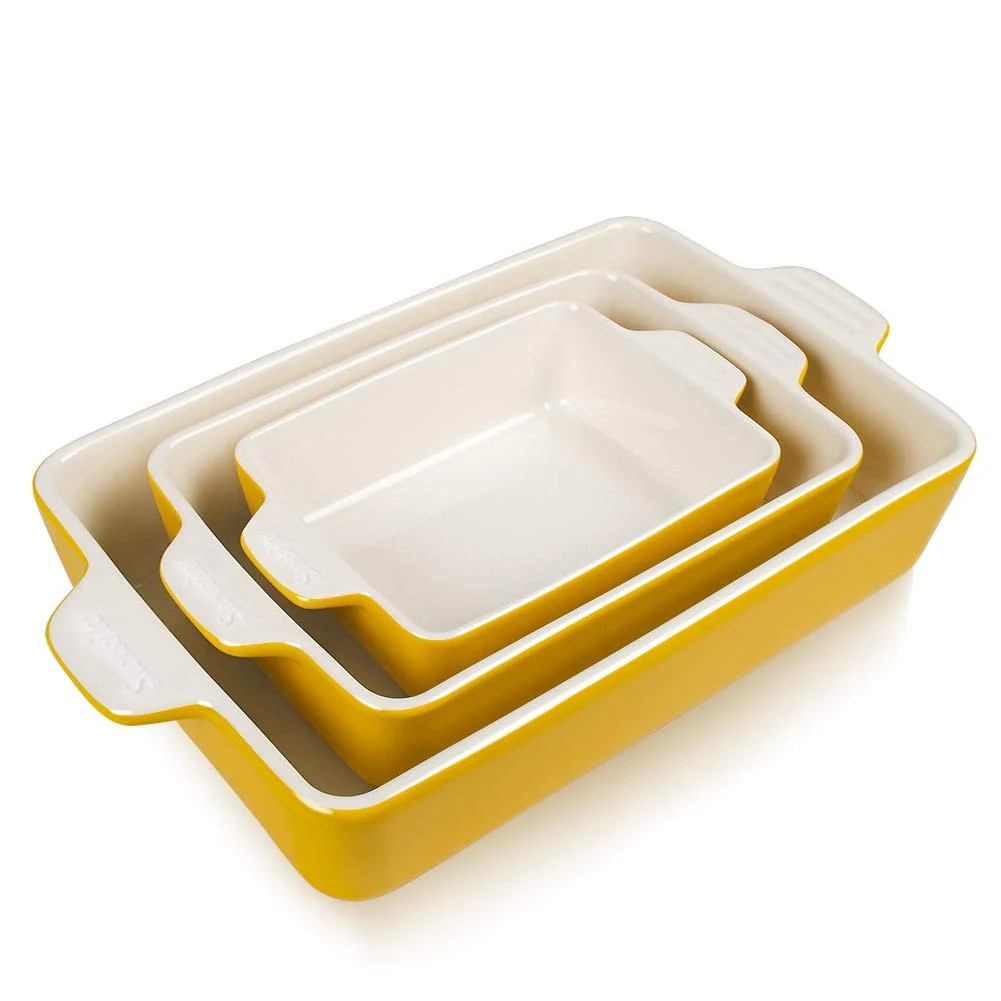 Ceramic Bakeware Set, Rectangular Baking Dish Lasagna Pans for Cooking, Kitchen, Cake Dinner, 11.8 x 7.8 x 2.76 | Bed Bath & Beyond