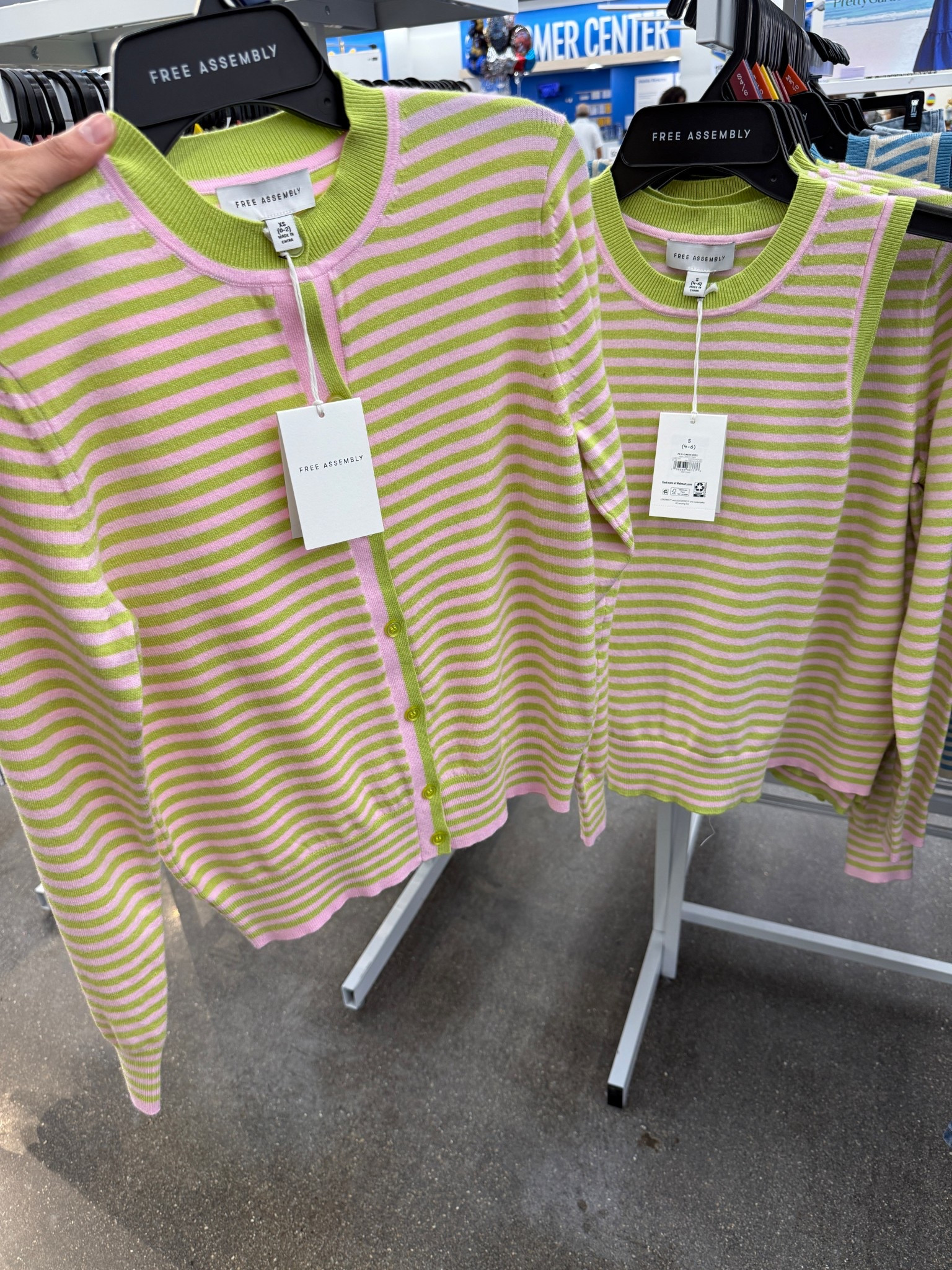 Cardigan and top two piece set. These are perfect for layering or wearing as separates. 
Striped 
Sweater
Sleeveless top
Spring fashion


#LTKgrwm #LTKWorkwear #LTKootd