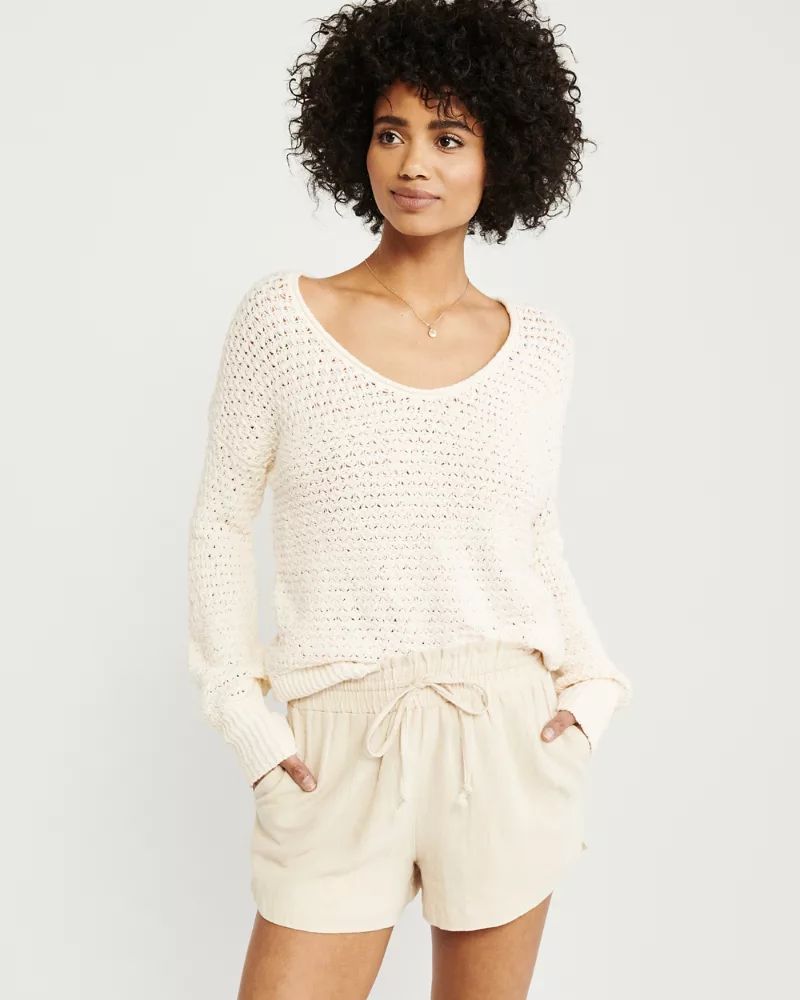 Slouchy Scoopneck Sweater | Abercrombie & Fitch US & UK