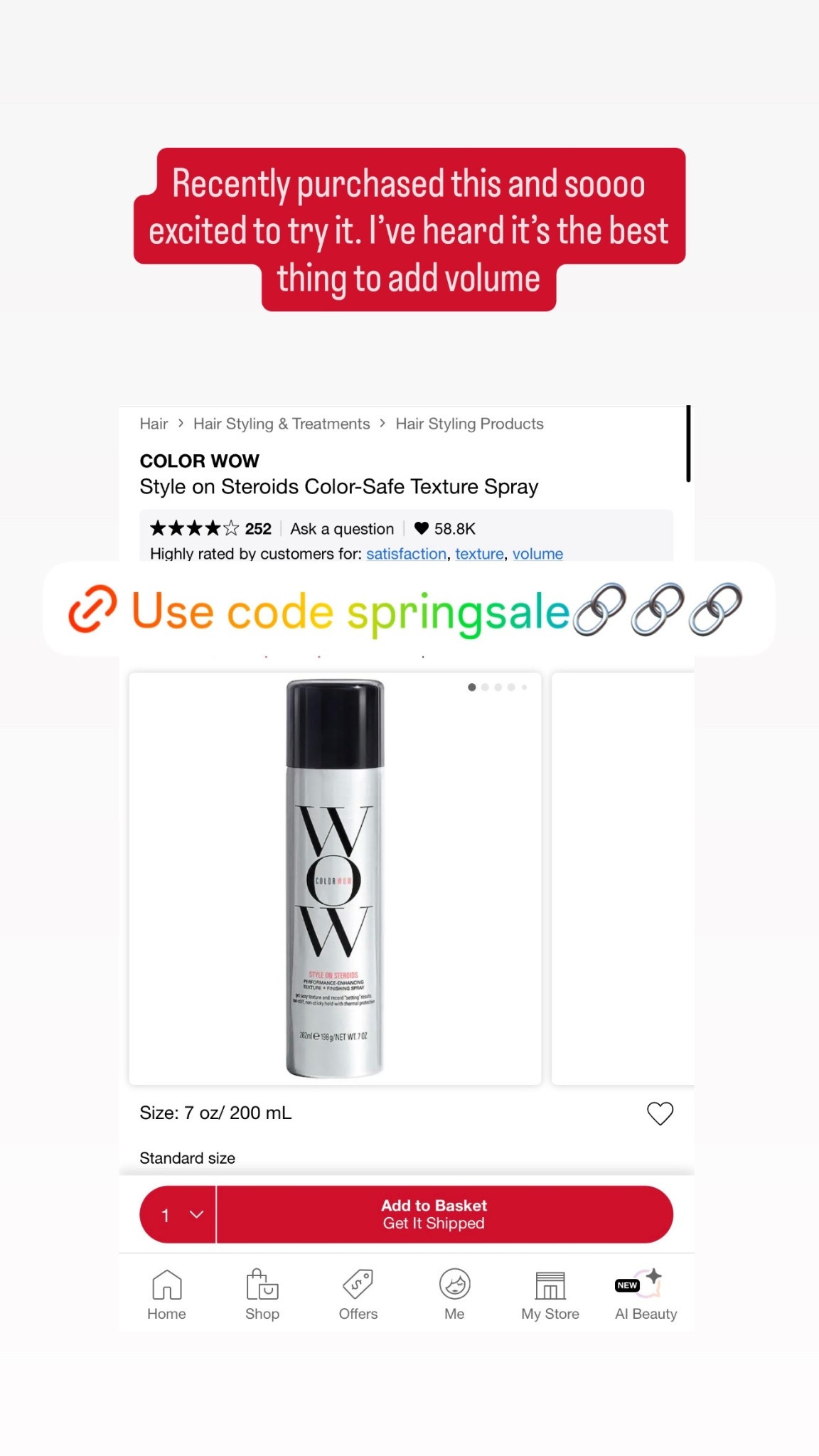 Sephora sell best hair products wow steroid texture spray

#LTKBeauty