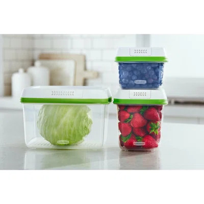 Rubbermaid FreshWorks Produce Saver, Medium and Large Storage Containers, 6 Piece Set, Clear | Wayfair North America