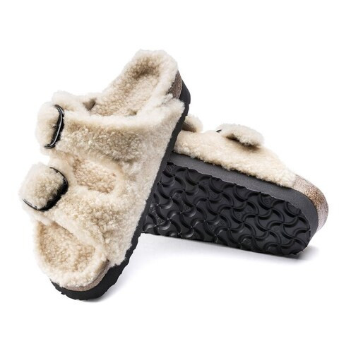 Arizona Big Buckle Shearling Shearling Teddy Black | BIRKENSTOCK | Birkenstock USA