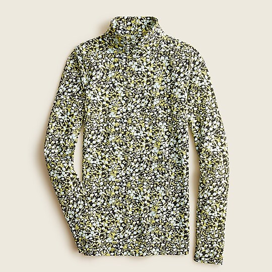 Tissue turtleneck in fall garden floral | J. Crew US
