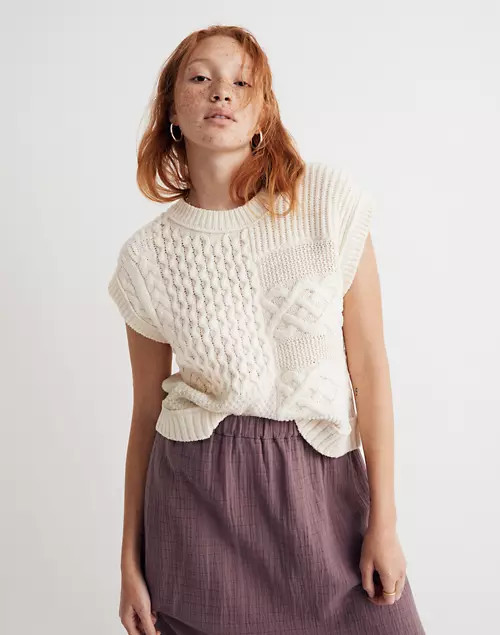 Patchwork Sweater Vest | Madewell