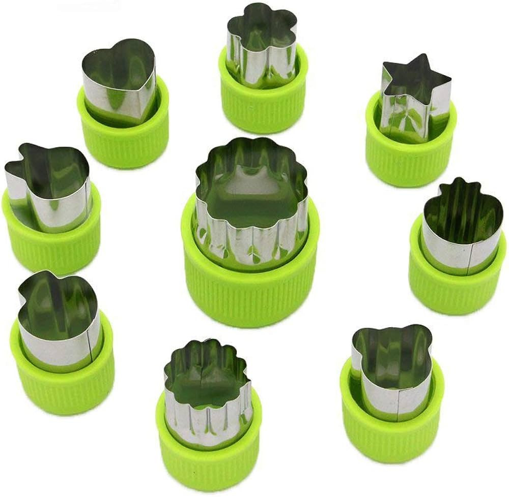 LENK Vegetable Cutter Shapes Set,Mini Pie,Fruit and Cookie Stamps Mold for Kids Baking and Food S... | Amazon (US)