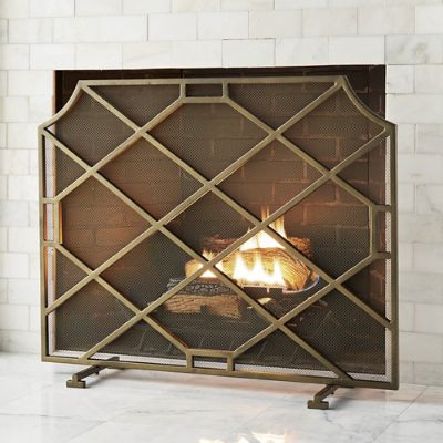 Beckett Fireplace Screen | Frontgate