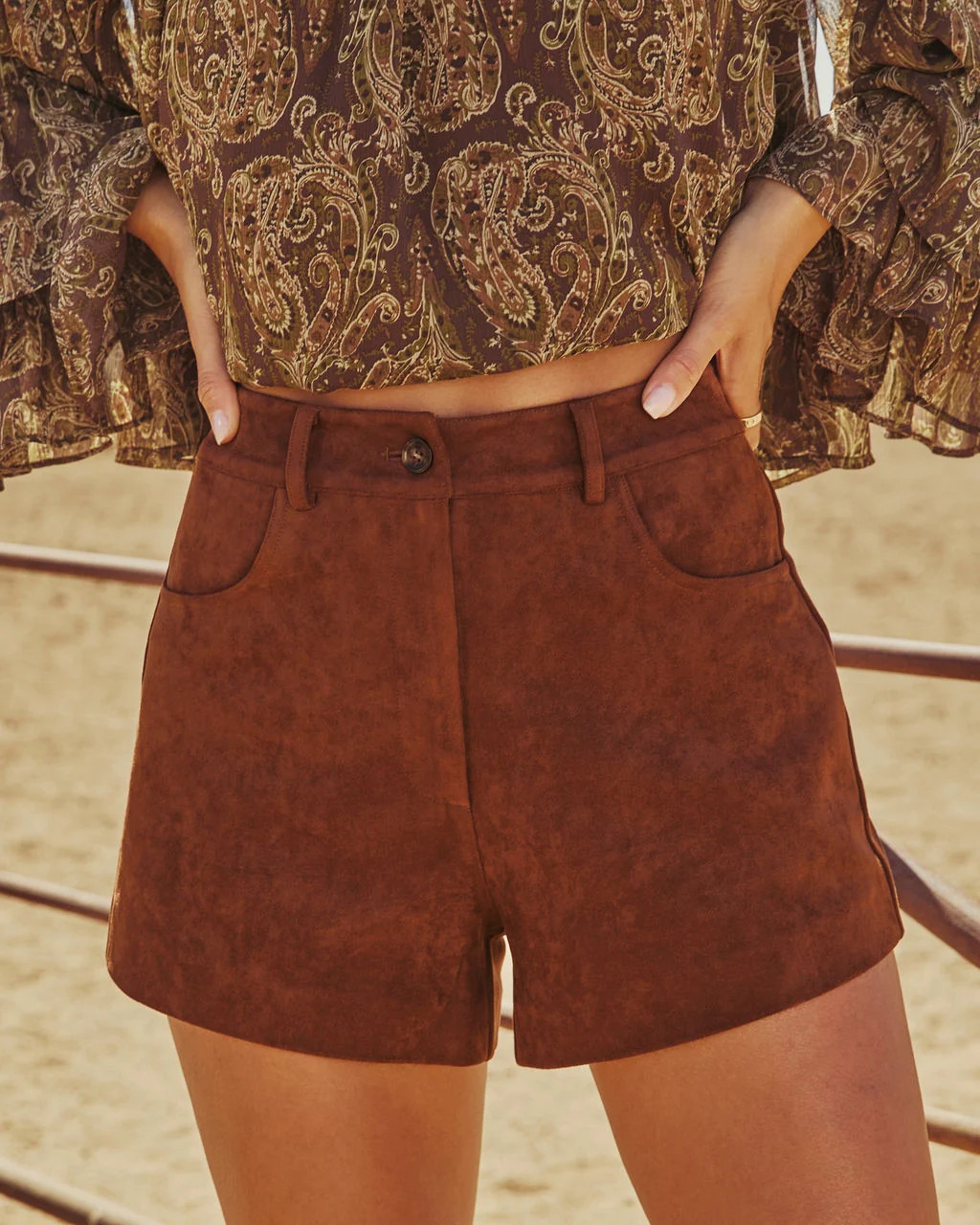 Studio Muse Faux Suede Shorts | VICI