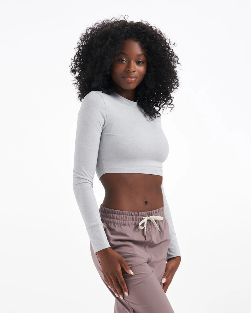 Long-Sleeve Lux Crop Tee | Vuori Clothing