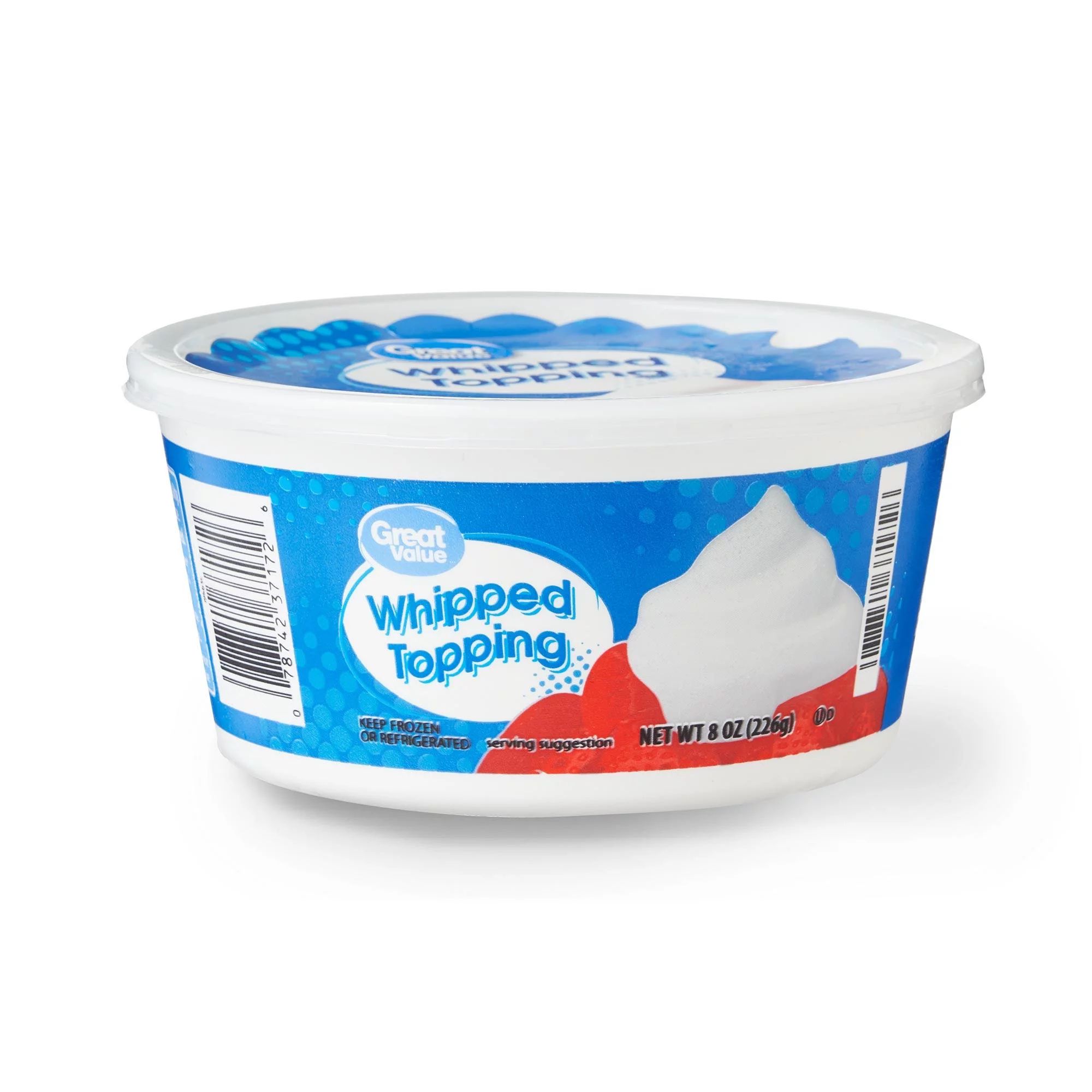 Great Value Whipped Topping, 8 oz, Frozen Dessert Topping | Walmart (US)
