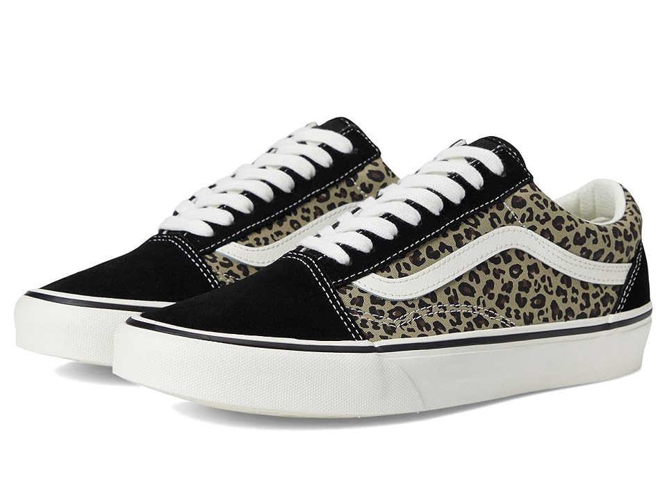 Vans Old Skool Lace-up Boots Black/Leopard : Men's 4.5 - Women's 6 Medium, Canvas/Suede | Zappos