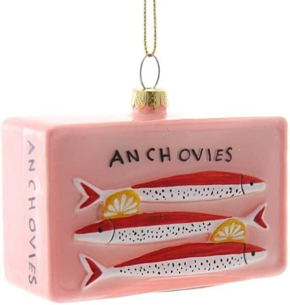 Anchovies | Cody Foster Vintage-Inspired Glass Blown Collectible Christmas Ornament | Amazon (US)