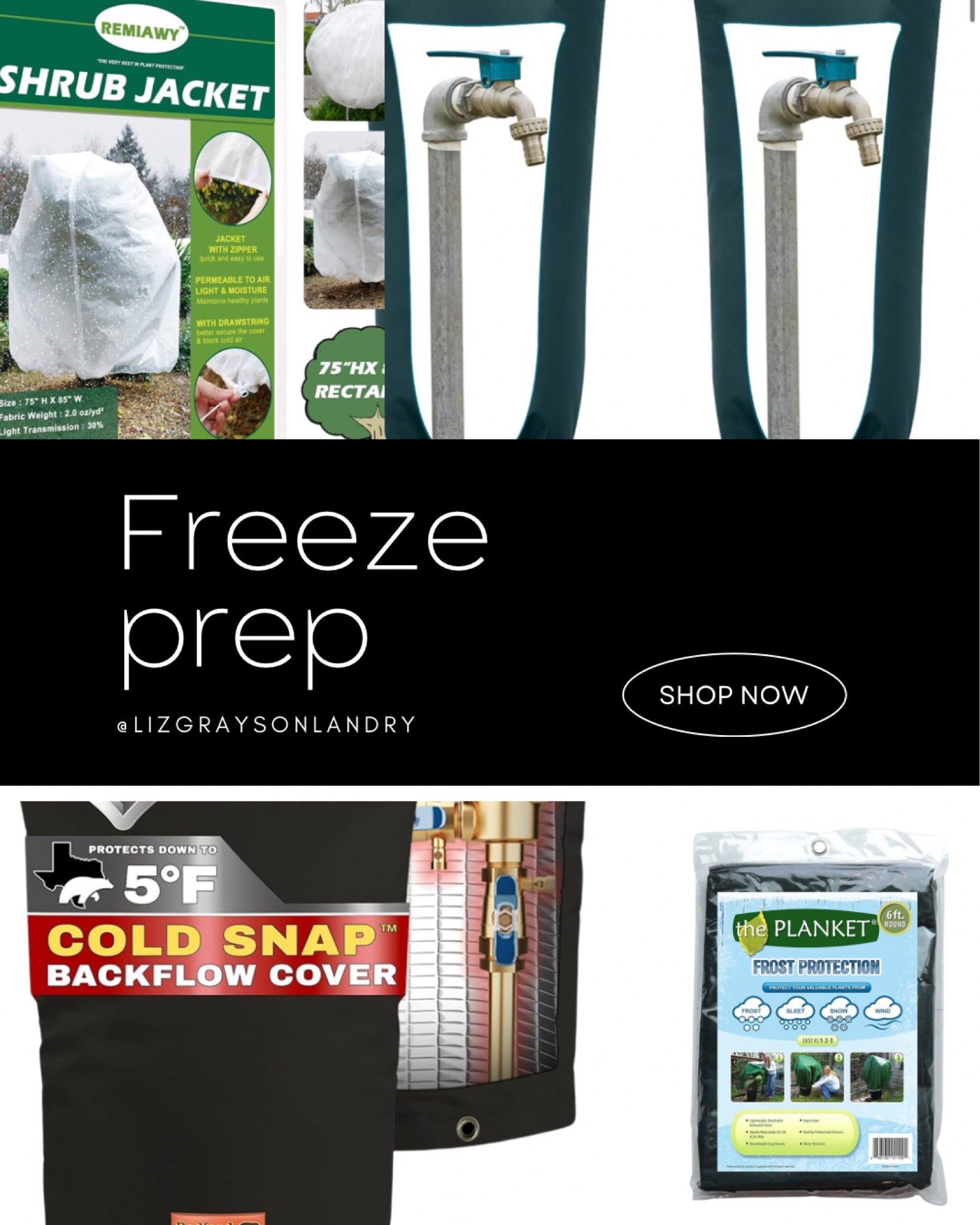 Houston has some crazy cold weather coming Monday! Protect your plants and pipes friends! I already ordered my plant covers to keep my plants alive. #amazonfinds 

#LTKSeasonal