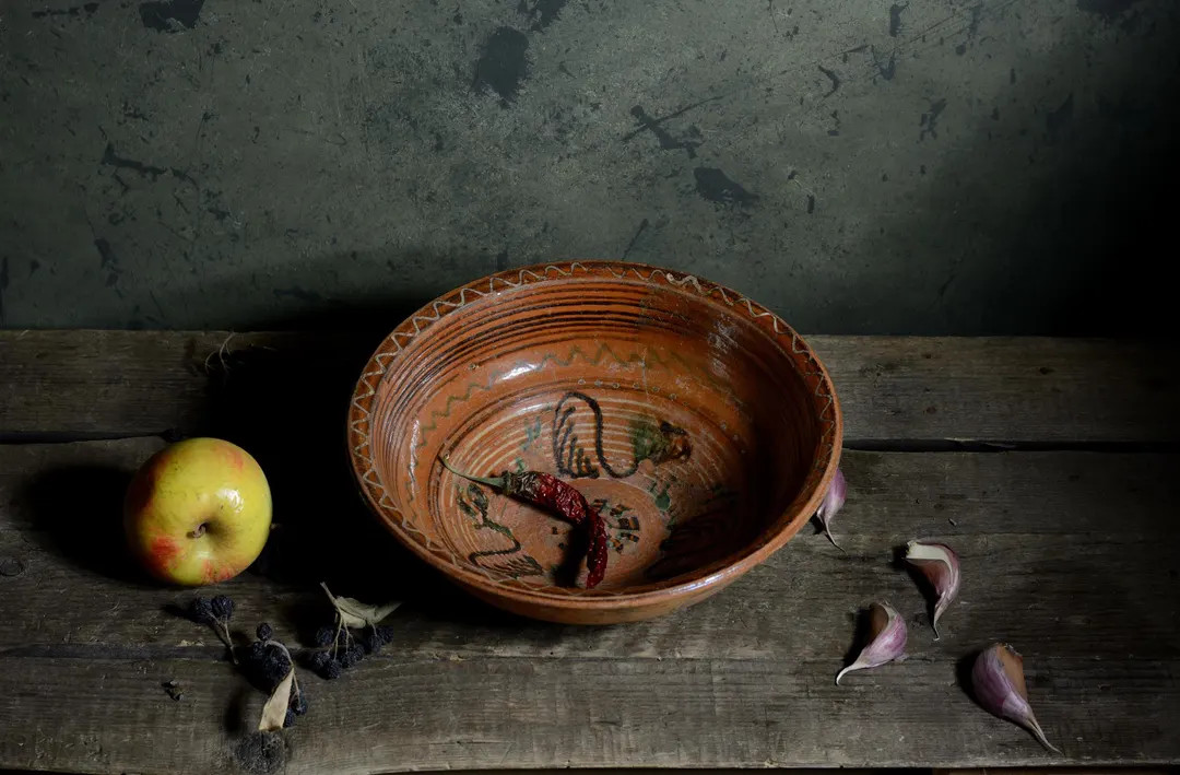 Ukrainian village bowl | Antique Terracotta Bowl | Farmhouse Decor | 78 | Etsy (US)