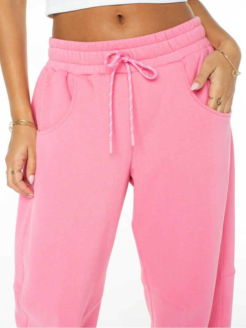 Celebrity Pink Women's Barrel Leg Sweatpants, Sizes XS-XXXL | Walmart (US)