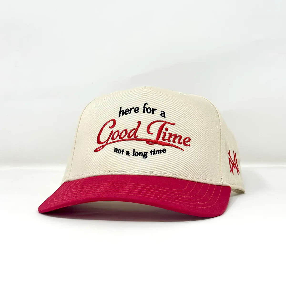 MHC Here For a Good Time Trucker Hat | The Mad Hatter Company