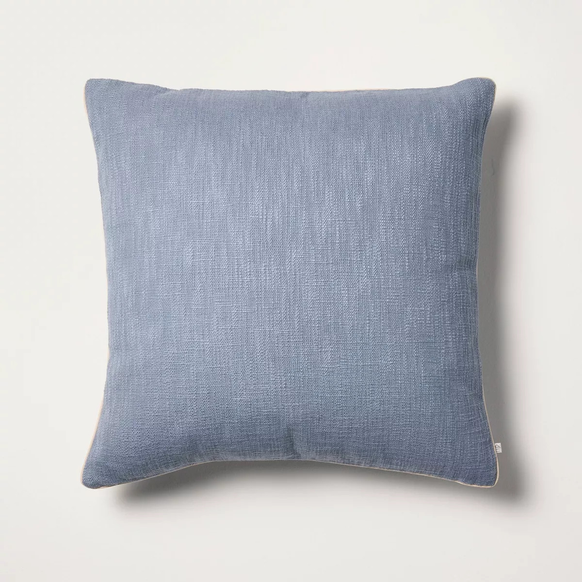 24"x24" Cotton/Jute Square Throw Pillow Blue - Hearth & Hand™ with Magnolia | Target