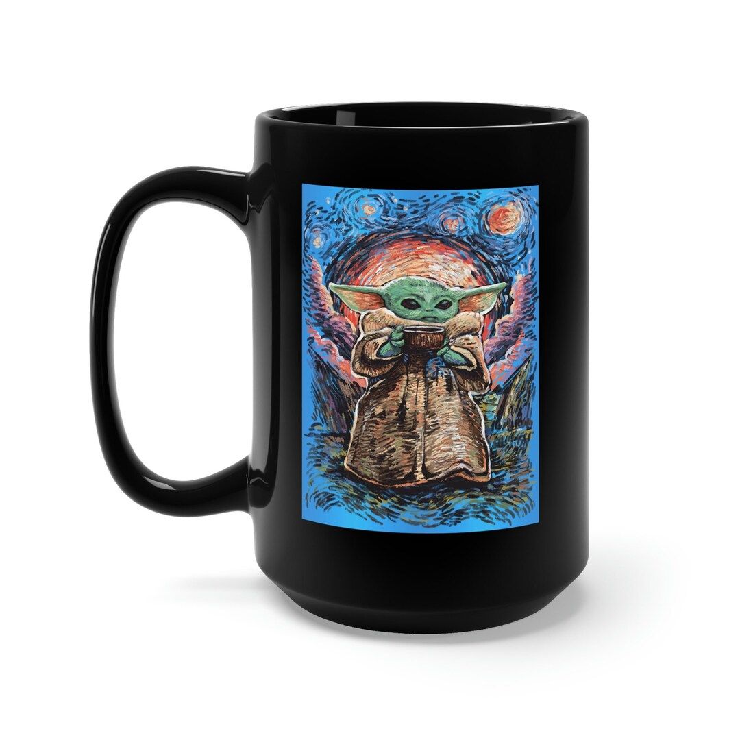 Grogu Starry Night Mug, 15oz Grogu Mug, The Mandalorian Mug, Grogu Baby Yoda The Child Gift, Grog... | Etsy (US)