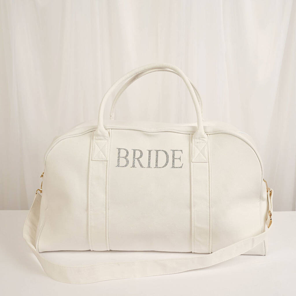 Large Bridal Canvas Duffel Weekend Bag | Not On The High Street