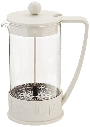 Bodum Brazil French Press Coffee Maker, 1-Liter, 34-Ounce, Off-White, 8-Cup | Amazon (US)