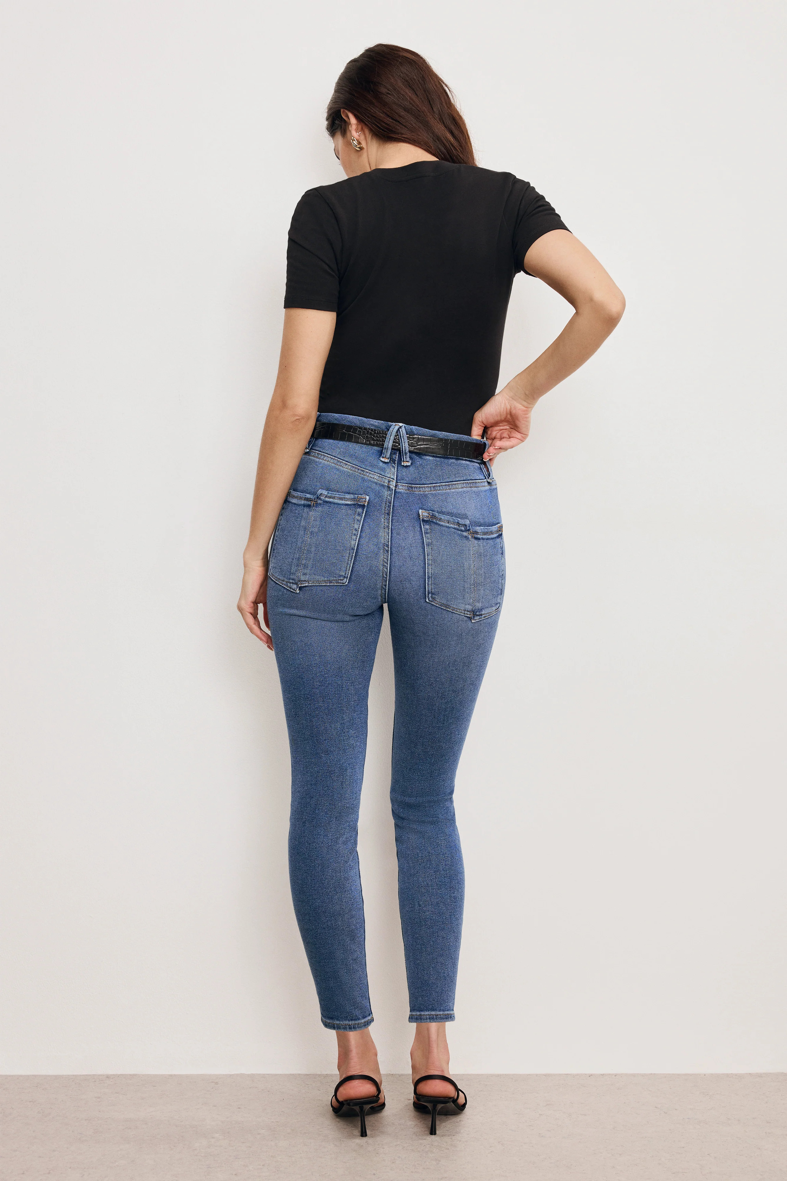 GOOD WAIST SKINNY CROPPED  JEANS | INDIGO326 - GOOD AMERICAN | Good American