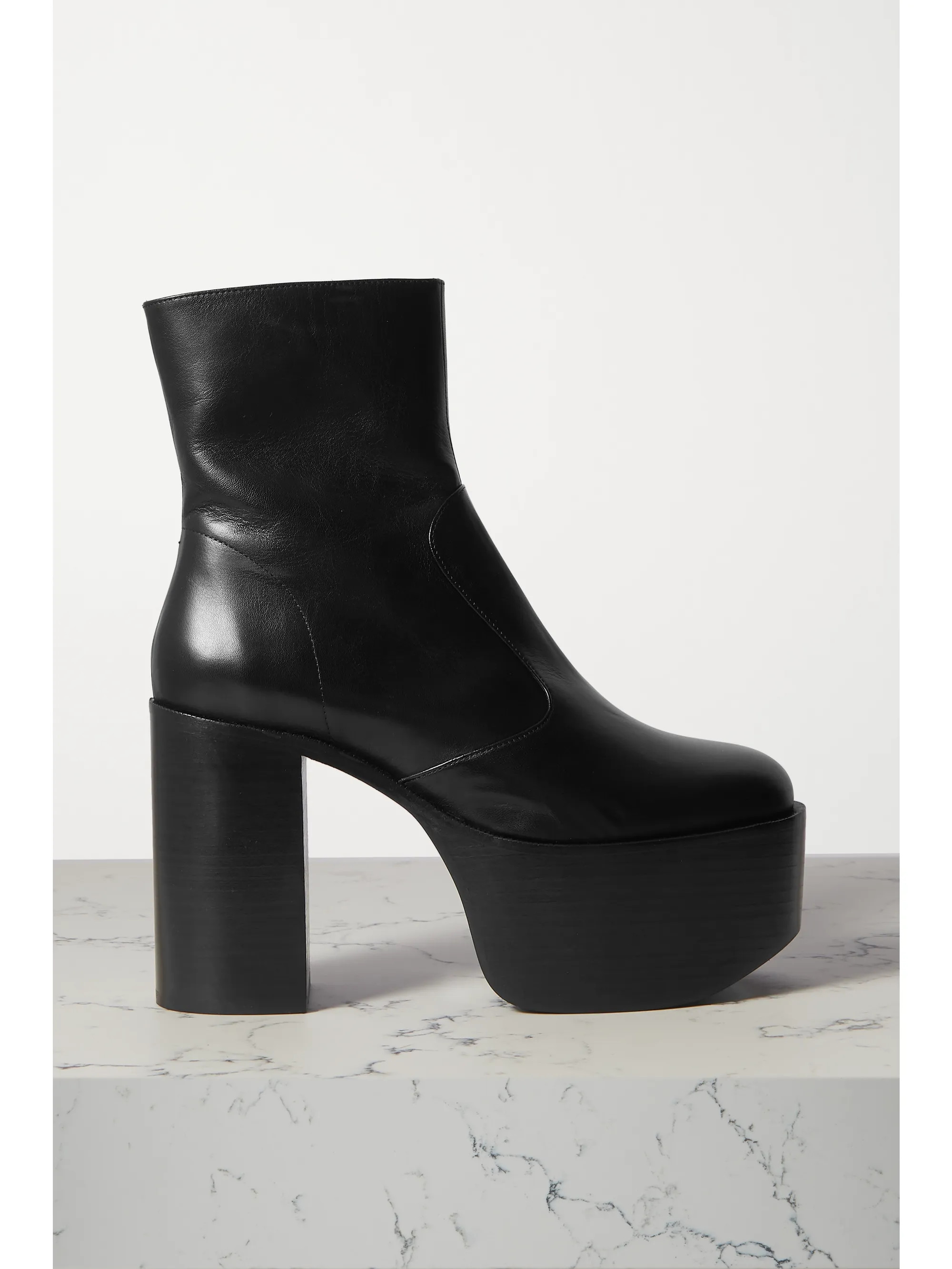 High Raid leather platform ankle boots | NET-A-PORTER (US)