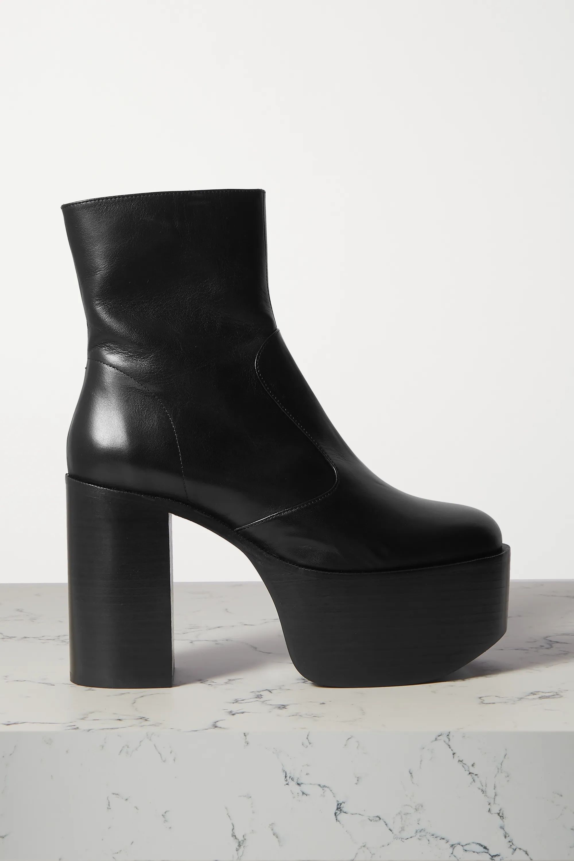 High Raid leather platform ankle boots | NET-A-PORTER (US)