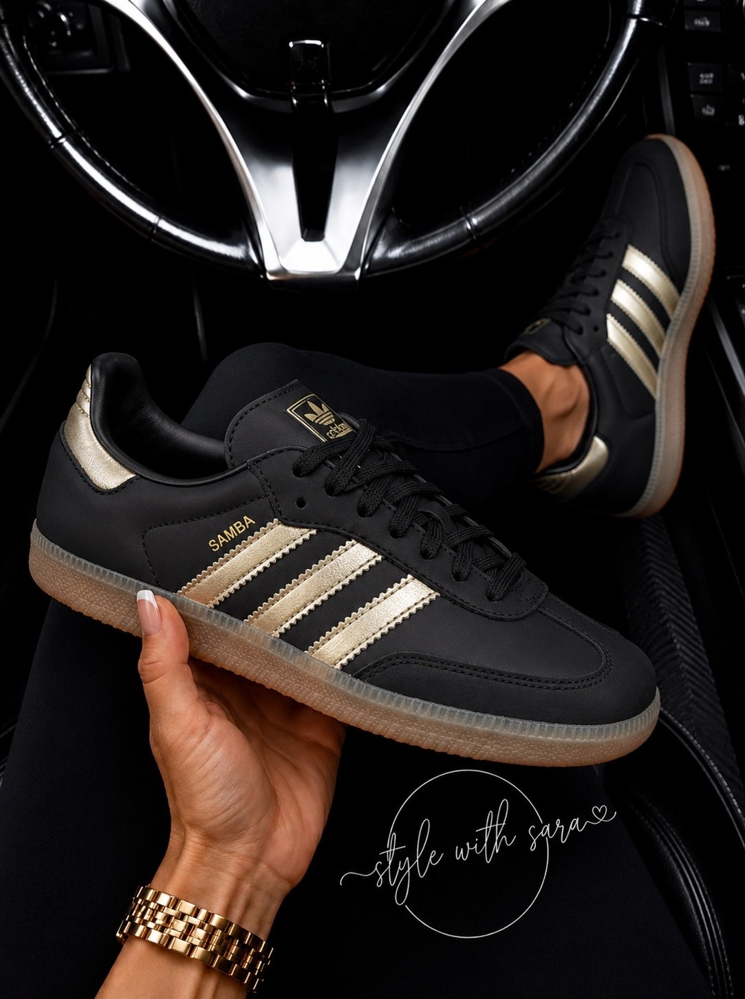 Adidas just dropped these Sambas in the black and gold colors!!

These are going to complete that edgy street style outfits or perfect for Game Day looks!

#gameday #footballootd

#LTKdayinmylife #LTKootd #LTKgrwm