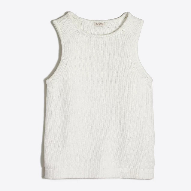 Cotton sweater tank top | J.Crew Factory