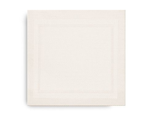 Harman Set of 2 Lustre Square Vinyl Placemat Wipes Clean 14" Square White | Amazon (US)