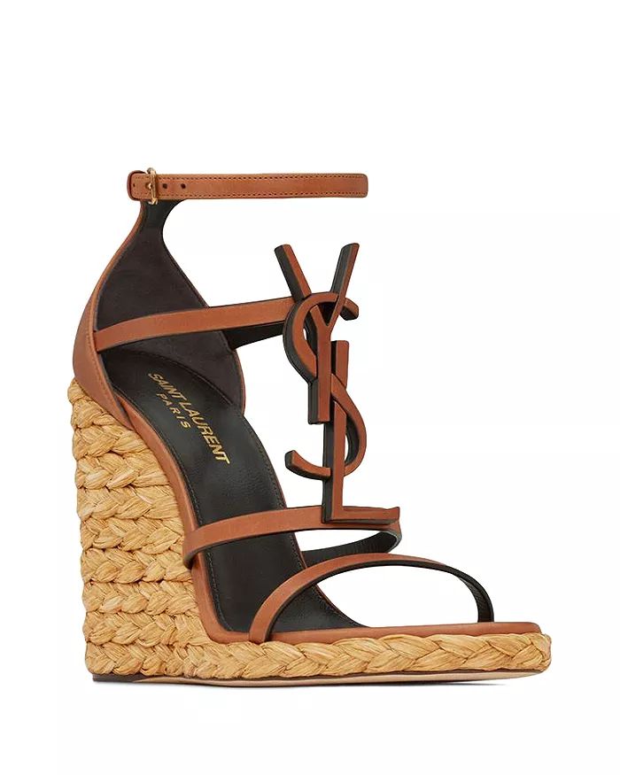 Cassandra Wedge Espadrilles in Smooth Vegetable-tanned Leather | Bloomingdale's (US)