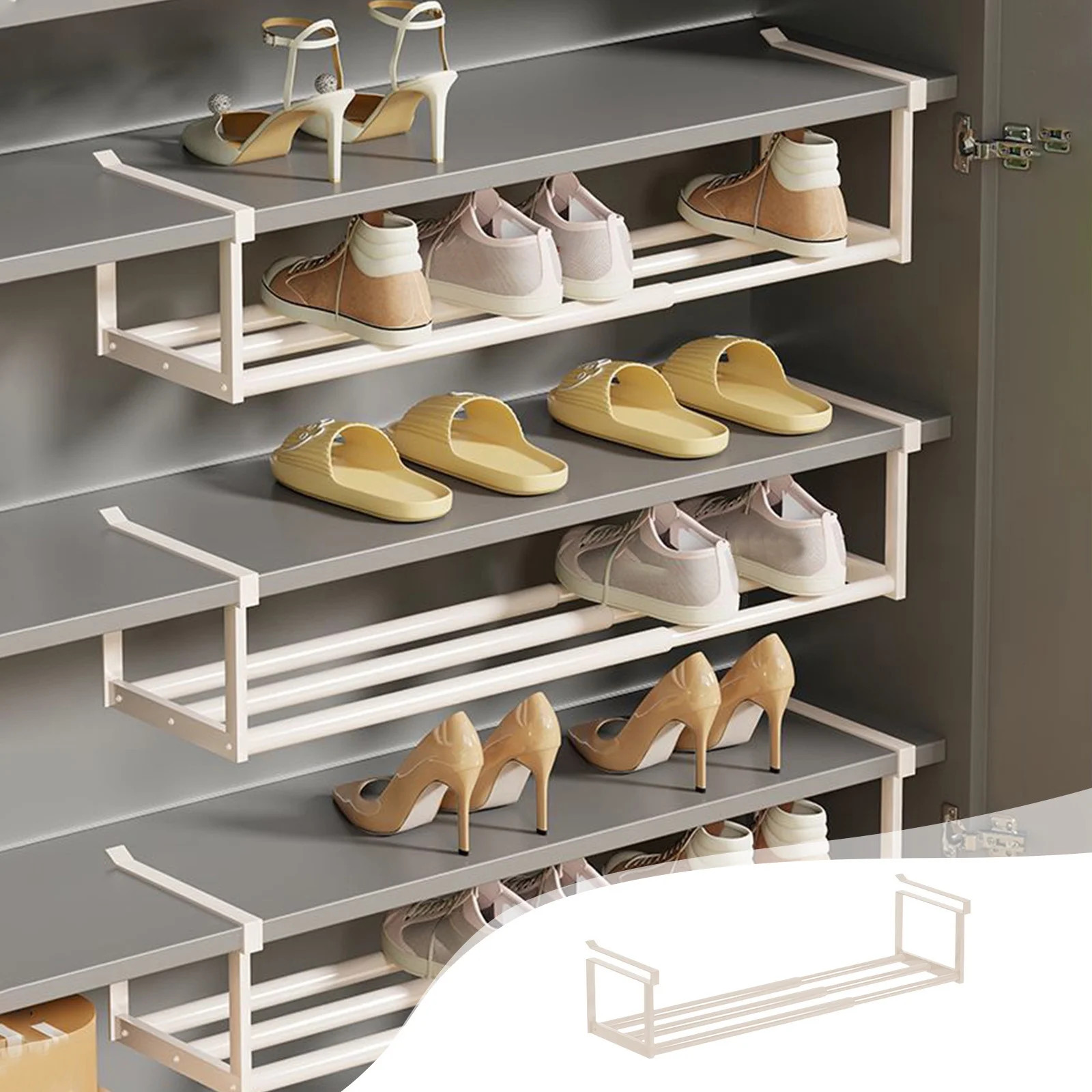 Clearance! Expandable Shoe Rack Adjustable Shoe Rack Expandable Shoe Rack for Closet extendable S... | Walmart (US)