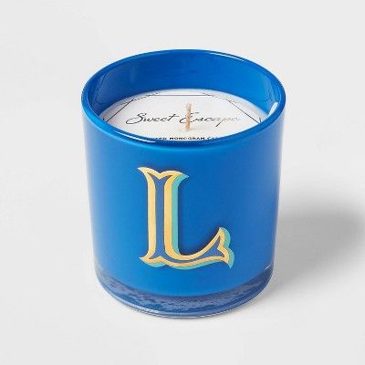 7oz Sweet Escape Monogram Candle - Opalhouse™ | Target