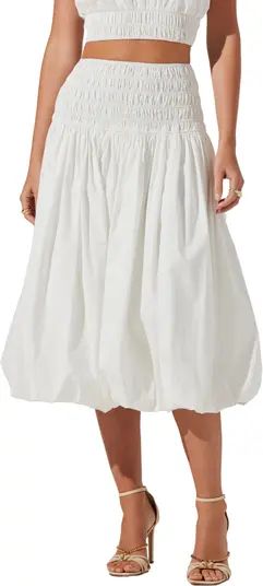 Alani Shirred Waist Bubble Hem Skirt | Nordstrom