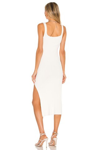 L'Academie Irene Midi Dress in Ivory from Revolve.com | Revolve Clothing (Global)