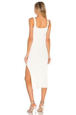 L'Academie Irene Midi Dress in Ivory from Revolve.com | Revolve Clothing (Global)