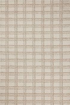 Loloi Chris Loves Julia Polly Collection POL-12 Cream/Sand 7'-9" x 9'-9" Area Rug | Amazon (US)