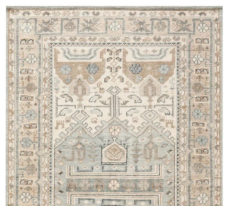 Pottery Barn Hand Knotted Oushak Rugs,handmade Rugs for Living Room,bedroom,office,beige Contempo... | Etsy (US)