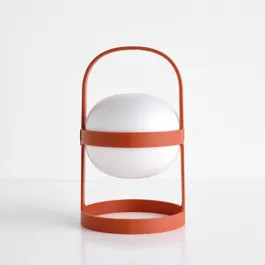 Soft Spot Solar Circular Terracotta Portable Lamp | Unison