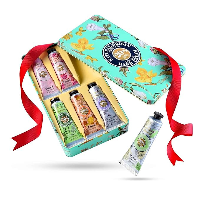 20% Shea Butter Hand Cream Gift Set, Instant Moisturizing Hand Cream for Women Dry Hands with Del... | Amazon (US)